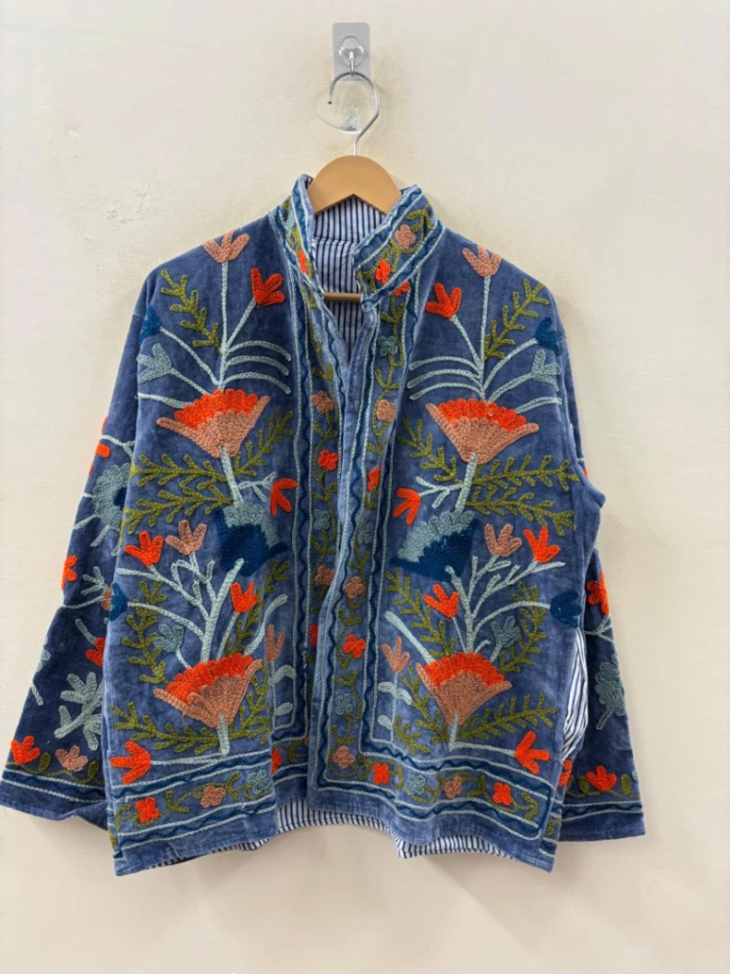 Bohemian Suzani Embroidered Jacket – Ethnic Statement Outerwear