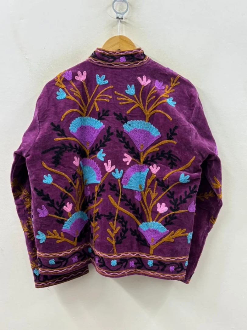 Handcrafted Velvet Suzani Coat alternate view
