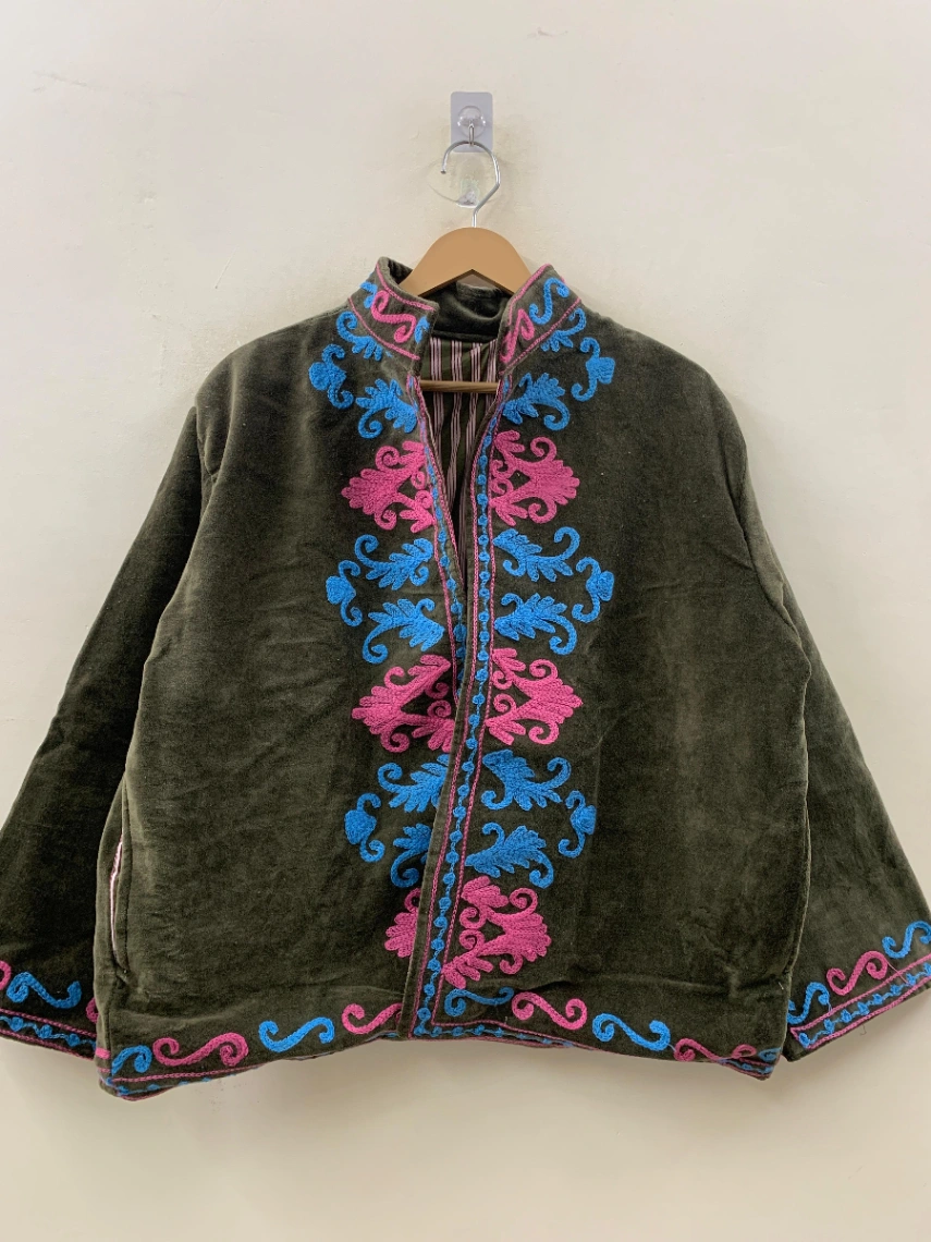 Handmade Velvet Suzani Jacket view 5