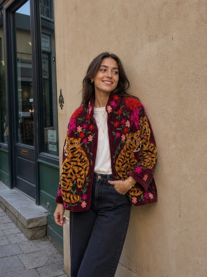 Handmade Women's Velvet Jacket