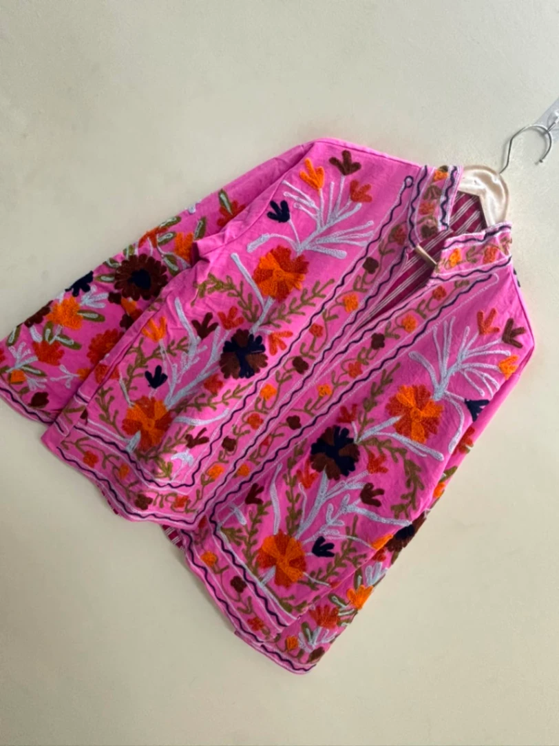 Women's Cotton Suzani Embroidery Jacket alternate view