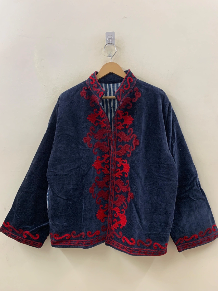Statement Velvet Suzani Jacket alternate view