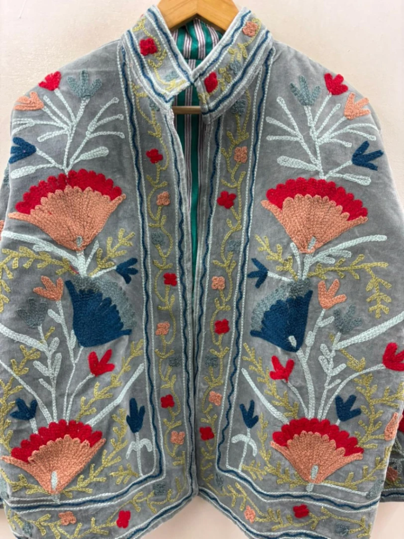 Elegant Velvet Suzani Jacket alternate view