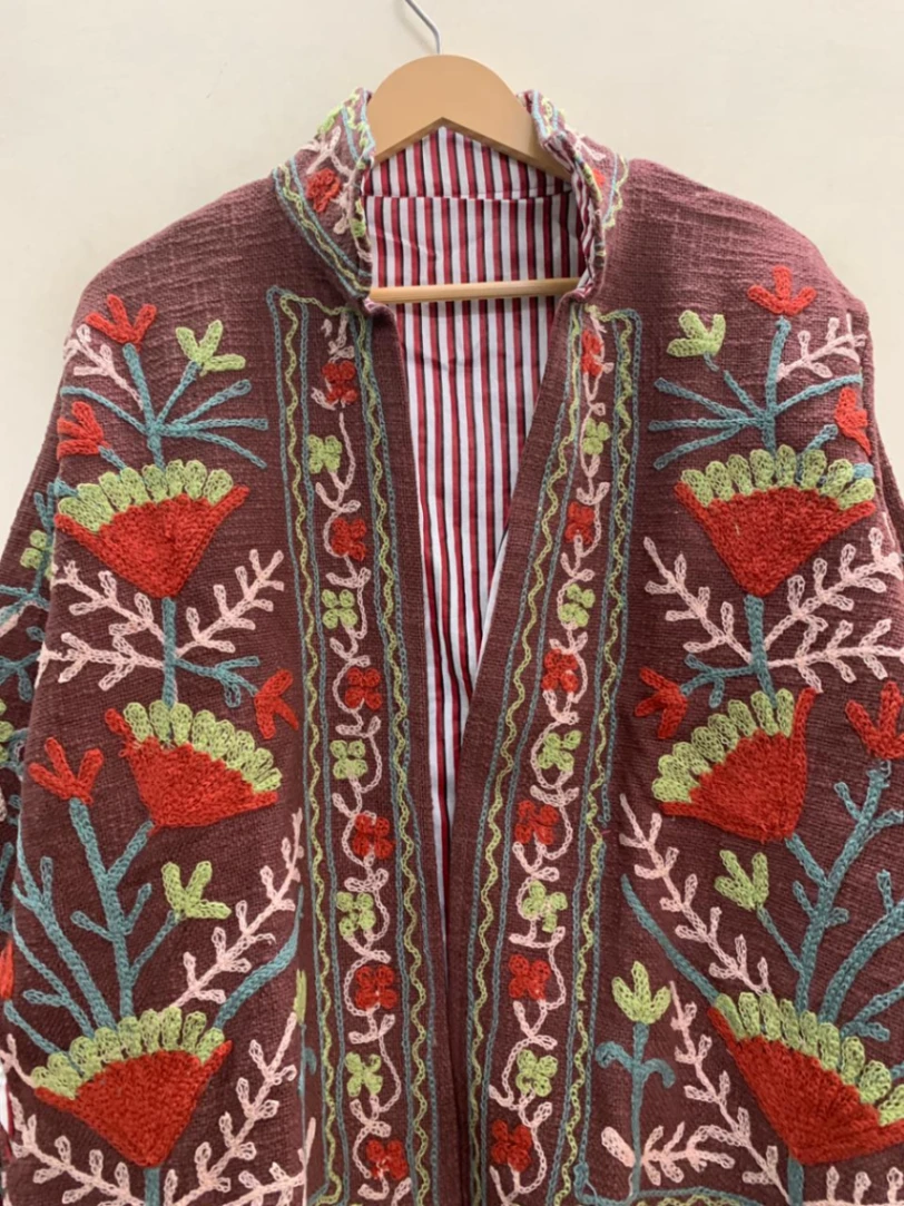 Premium Cotton TNT Suzani Jacket – Timeless Ethnic Elegance view 3