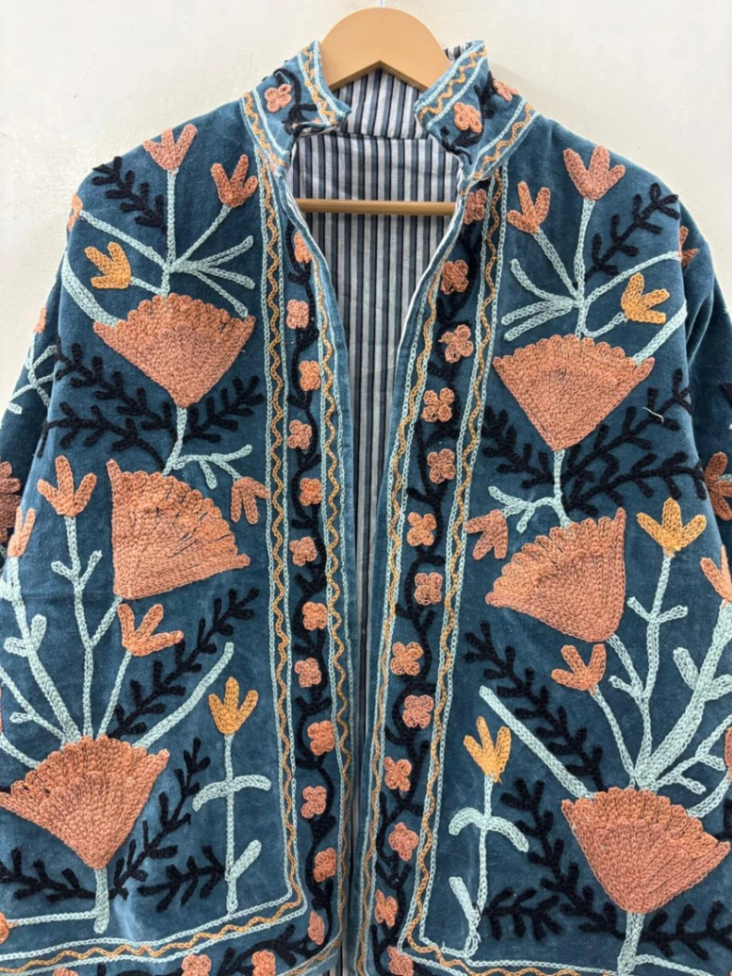 Embroidered Velvet Suzani Jacket view 4