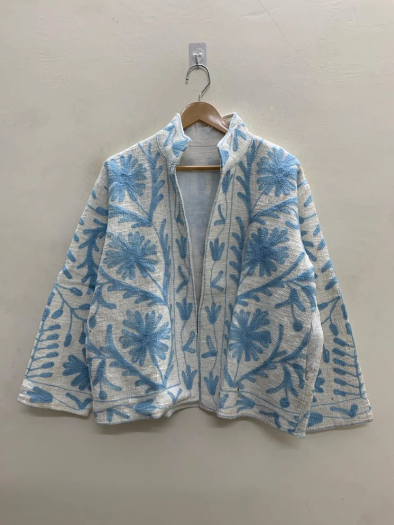 Artisan Cotton TNT Suzani Jacket – Colorful Embroidered Outerwear