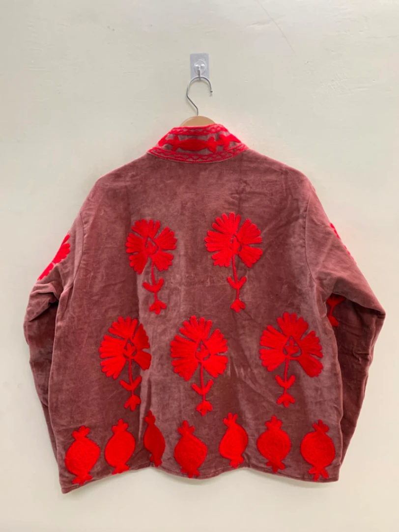 Women's Bohemian Velvet Jacket view 3