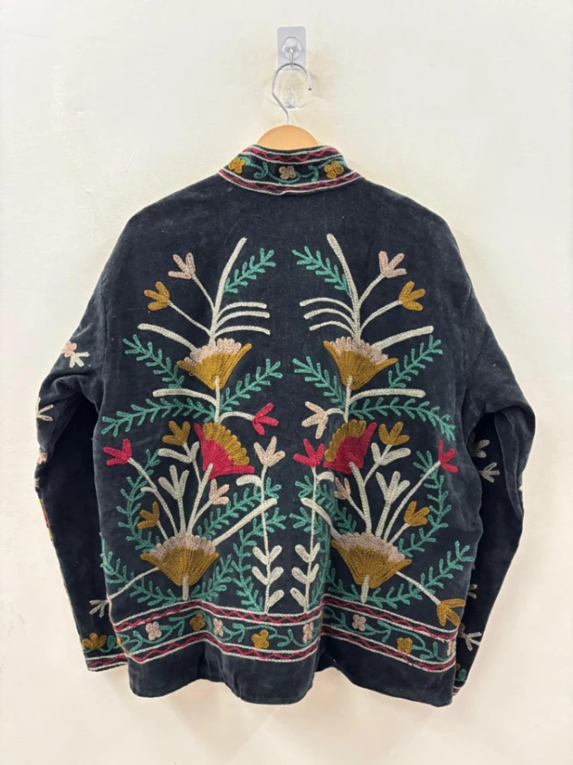 Floral Velvet Suzani Jacket view 3
