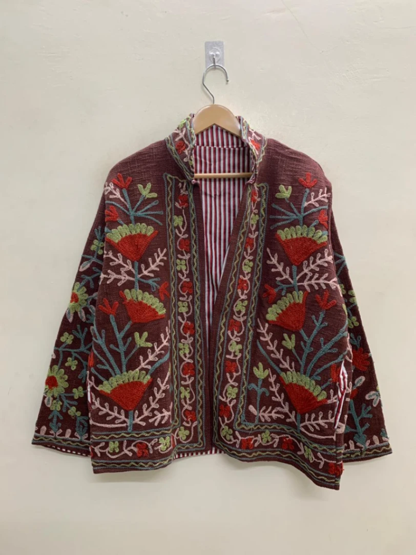Premium Cotton TNT Suzani Jacket – Timeless Ethnic Elegance