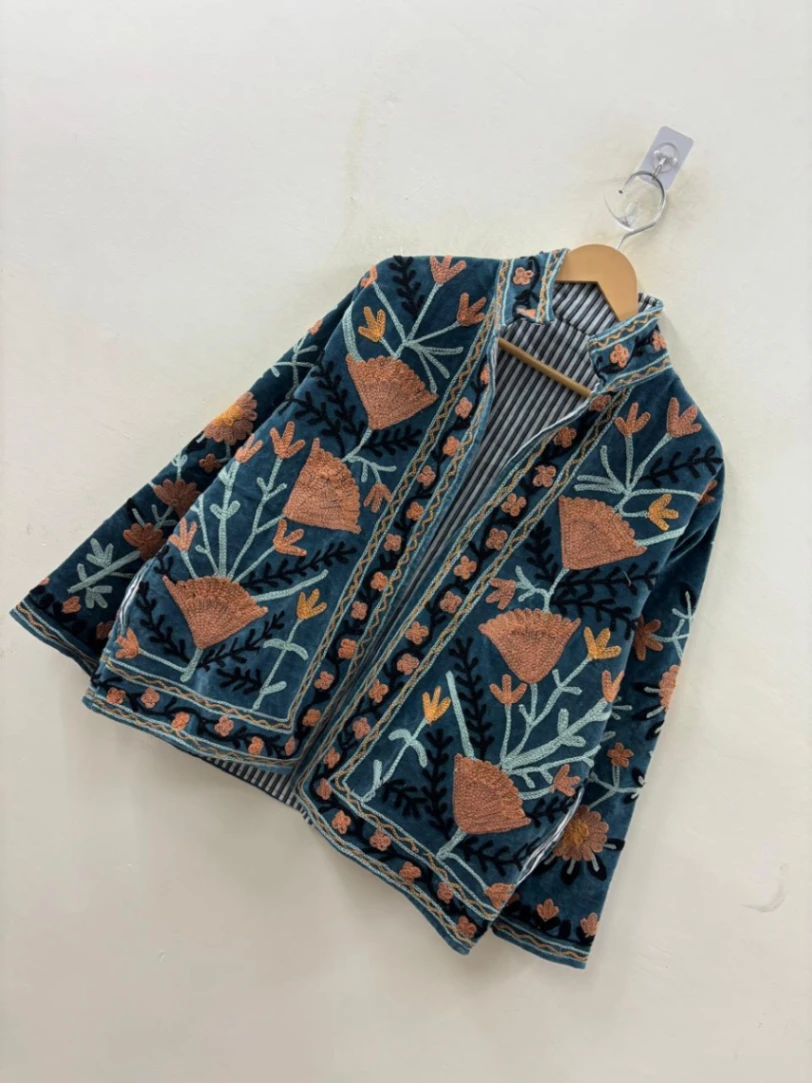 Embroidered Velvet Suzani Jacket view 3