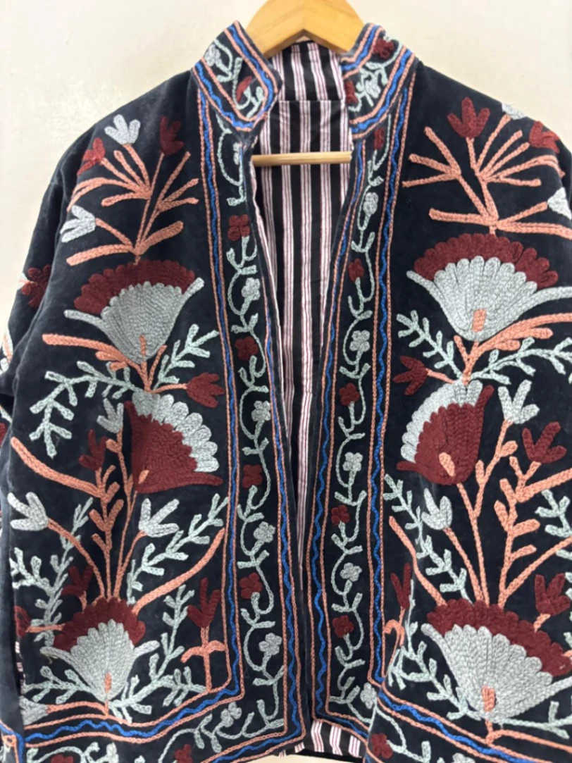 Artisan Velvet Suzani Jacket view 4