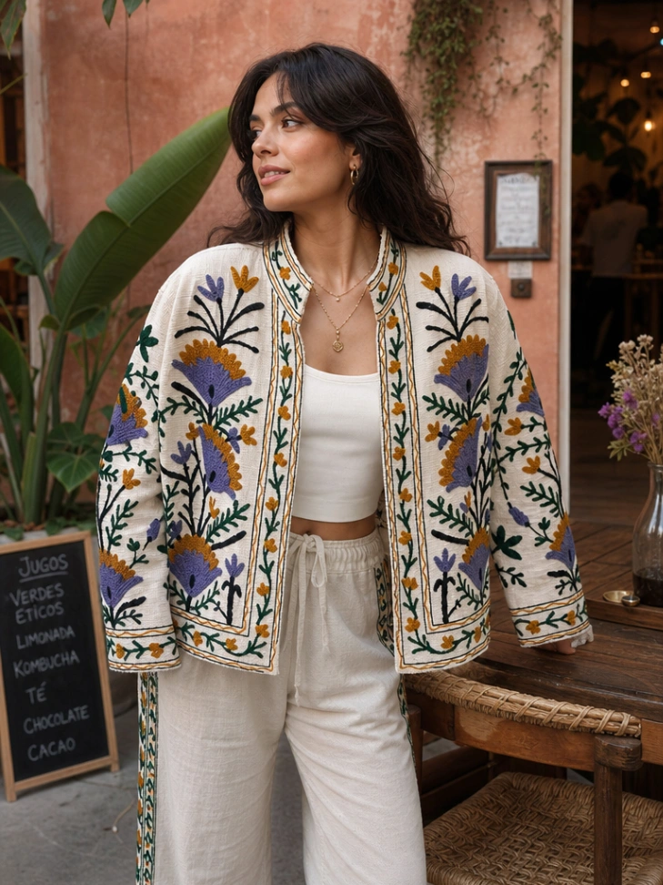 Cotton Embroidered TNT Jacket alternate view