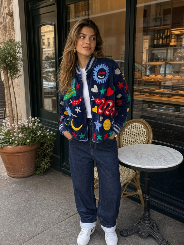 Boho Velvet Suzani Jacket