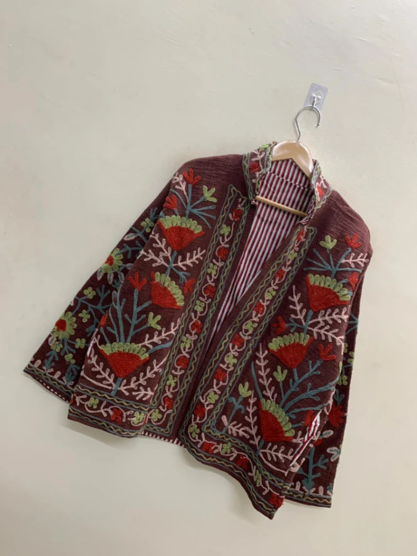 Premium Cotton TNT Suzani Jacket – Timeless Ethnic Elegance alternate view