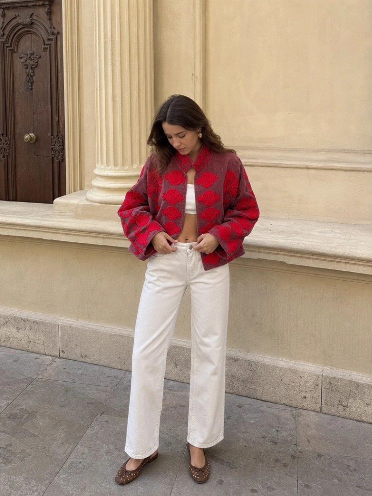 Women's Bohemian Velvet Jacket
