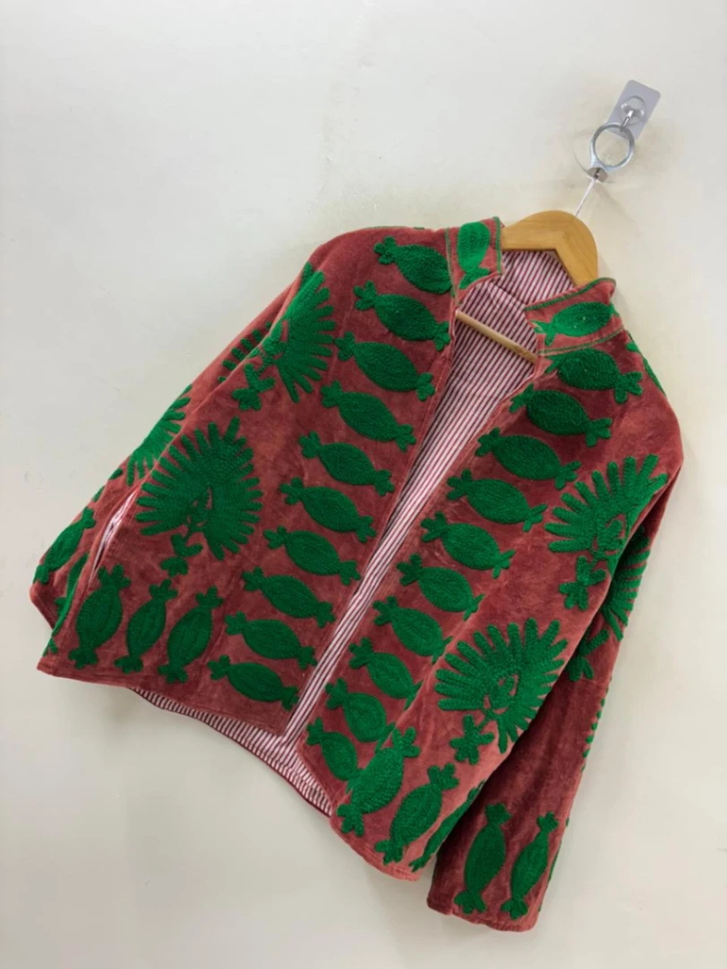 Classic Velvet Suzani Jacket view 3