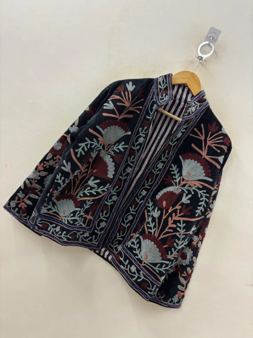 Artisan Velvet Suzani Jacket view 3