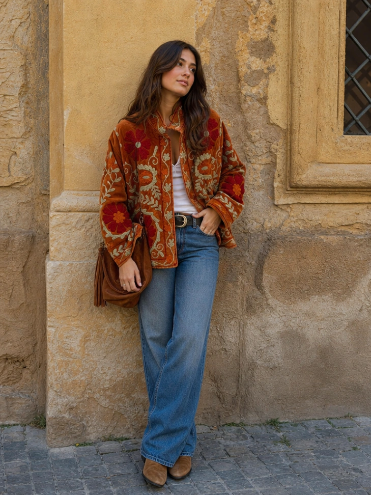 Elegant Women's Velvet Jacket