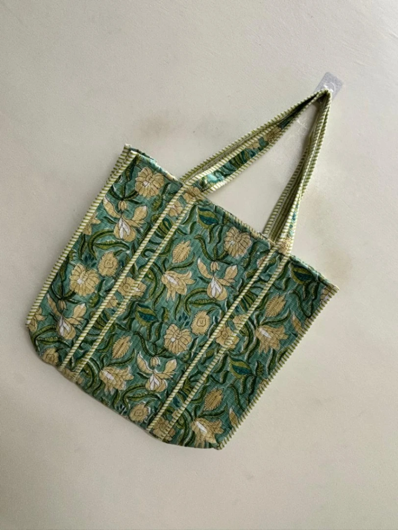 Handmade Cotton Shoulder Tote Bag for Women alternate view