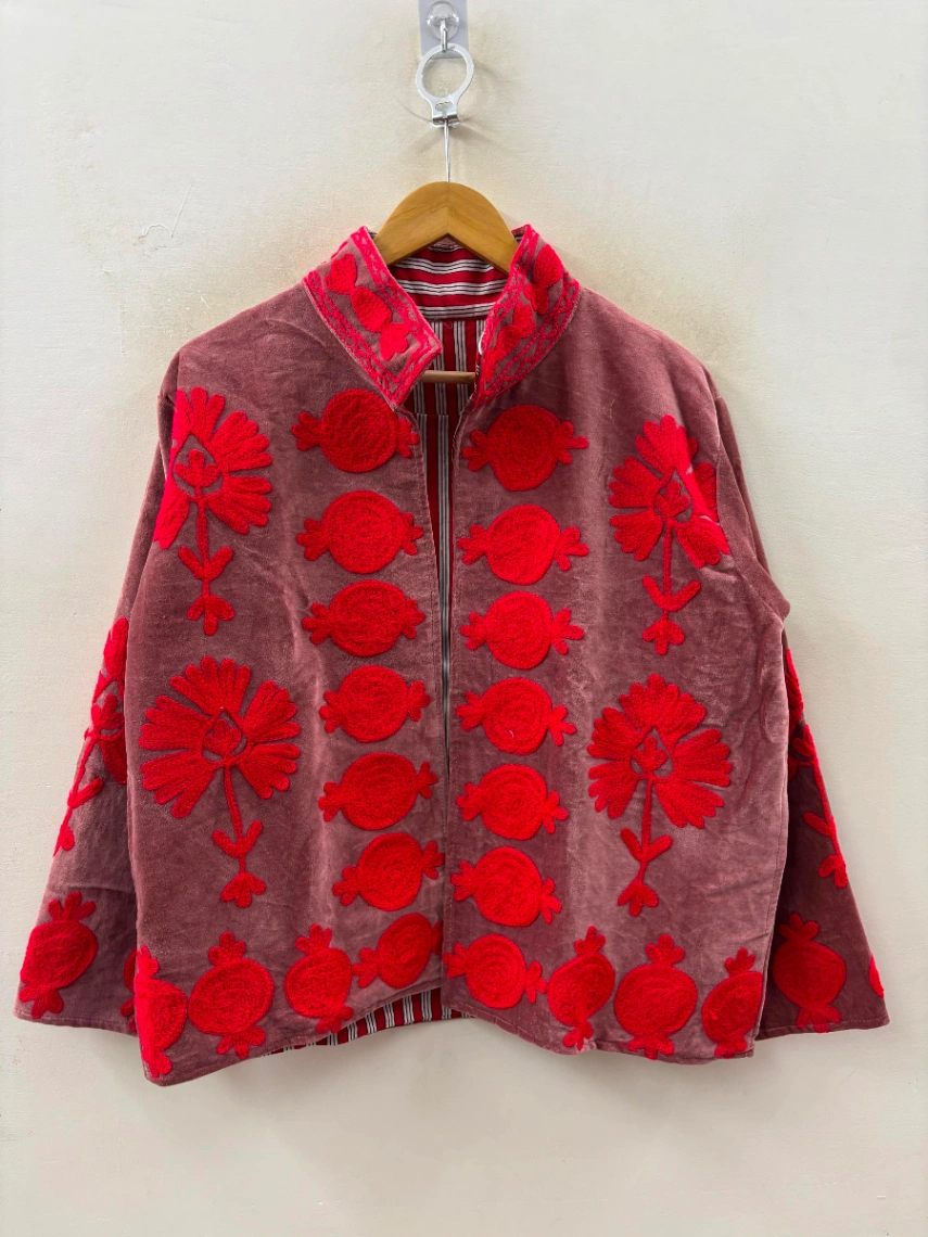 Women's Bohemian Velvet Jacket alternate view