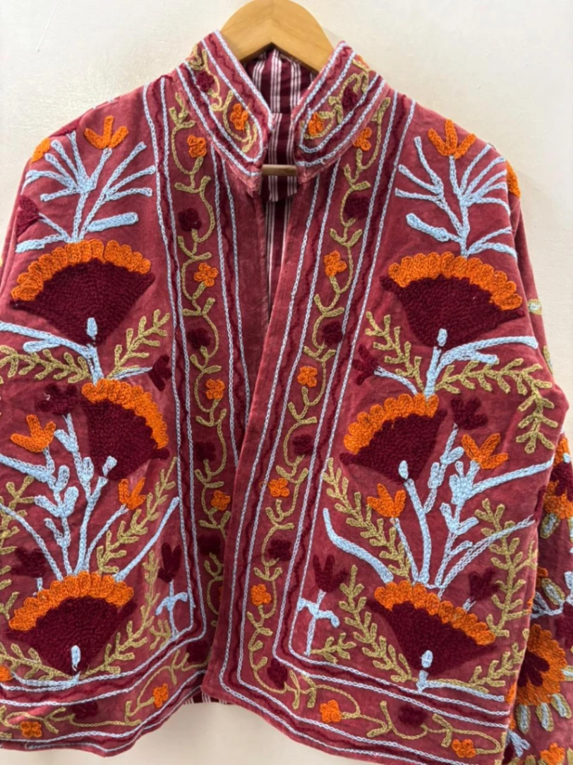 Women's Velvet Suzani Jacket alternate view