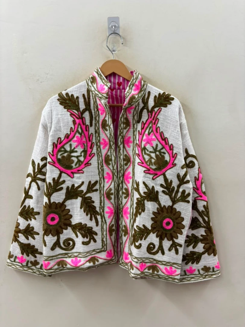 Women's Cotton TNT Suzani Embroidery Jacket alternate view
