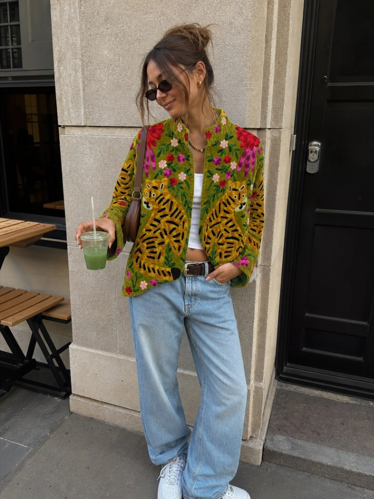 Boho Suzani Jacket – Handmade Vintage Embroidered Statement Jacket