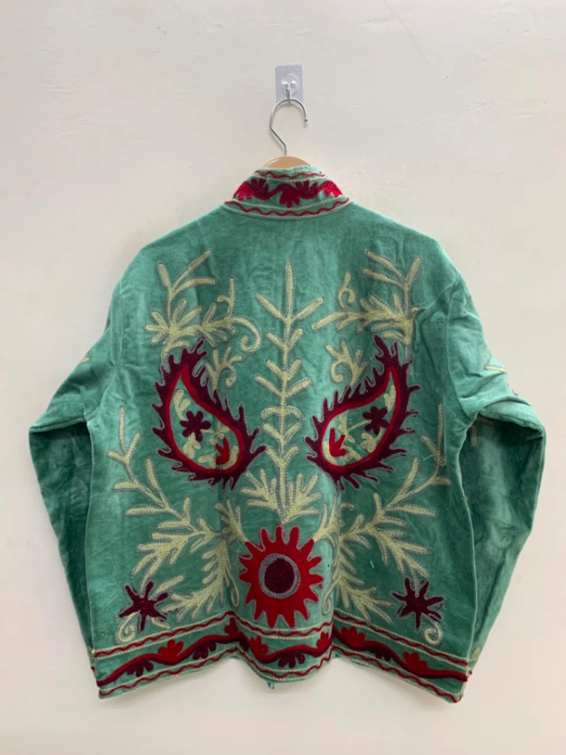 Vintage Inspired Velvet Suzani Jacket view 3