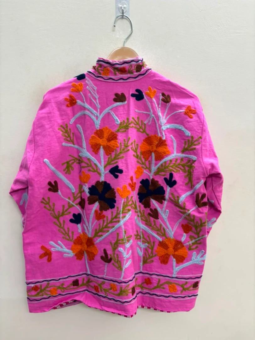 Women's Cotton Suzani Embroidery Jacket