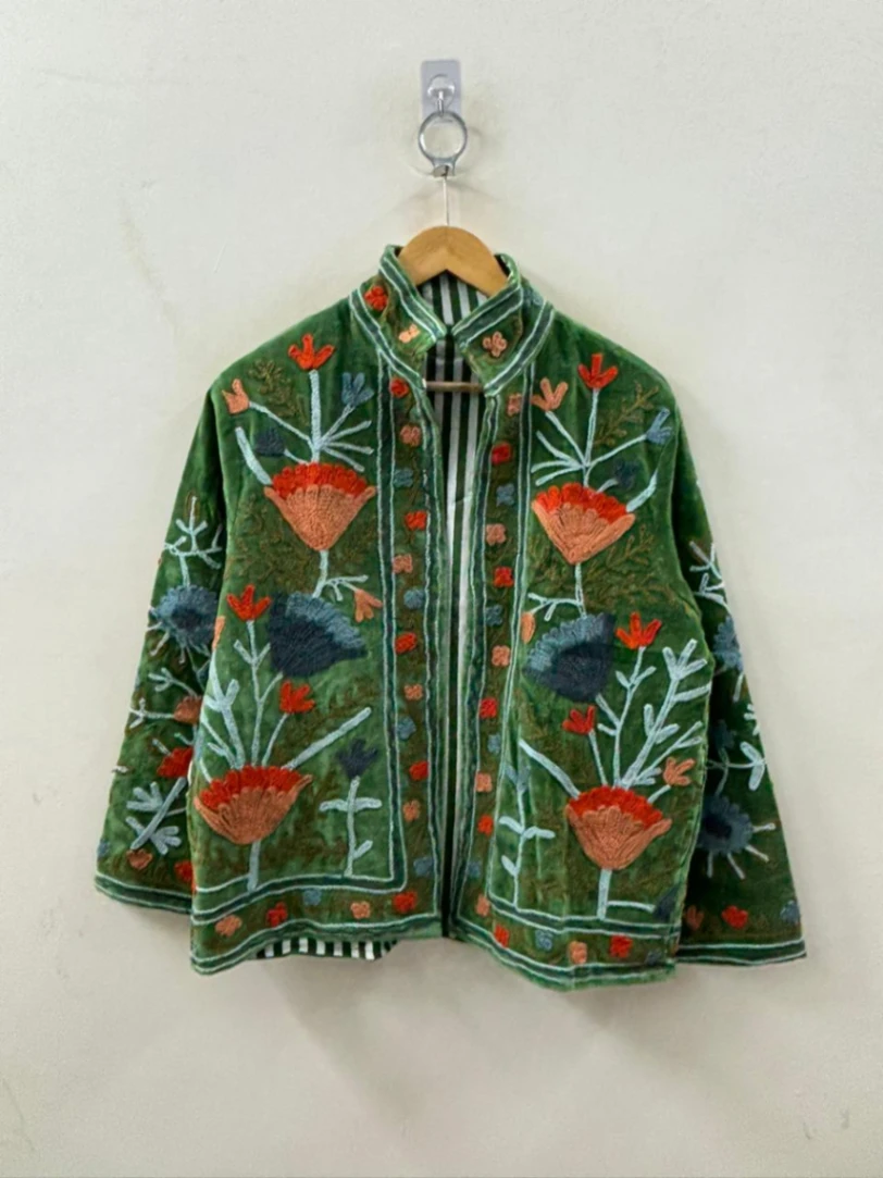 Vintage Velvet Suzani Jacket view 4