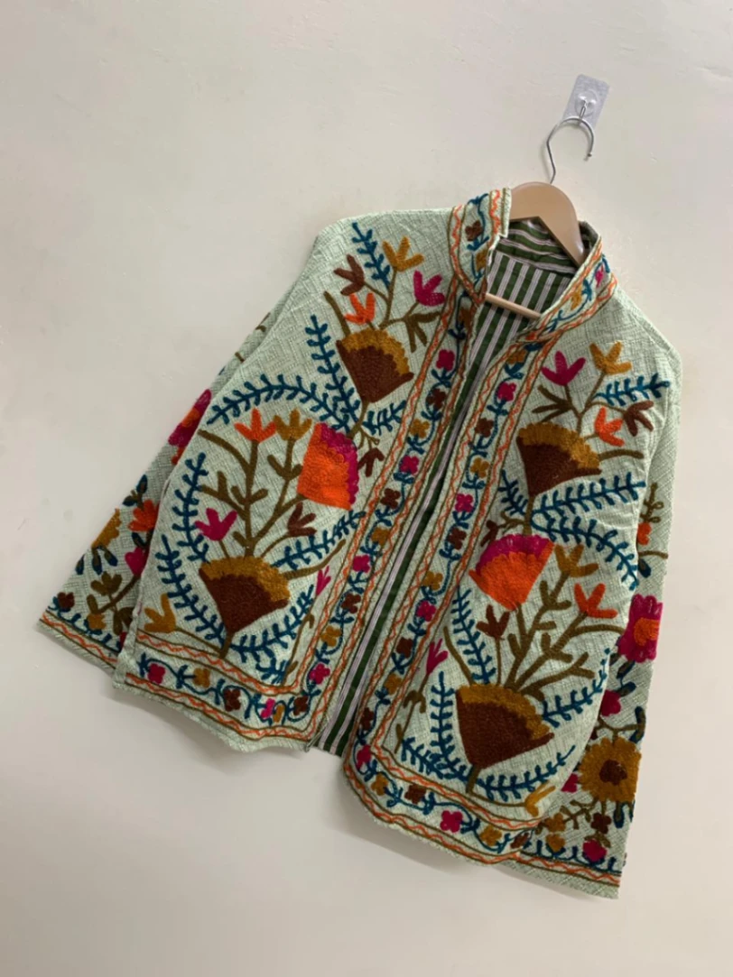Premium Cotton Suzani Jacket – Traditional Embroidery Meets Modern Style alternate view